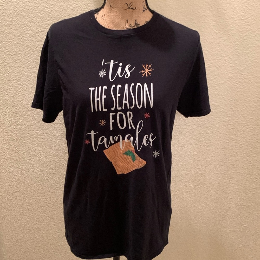 Women’s Holiday Christmas Season “Tis the Season For Tamales” T-Shirt
